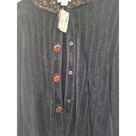 VINTAGE NWT Gantos Chenille Knit Cardigan SweaterMedium Multicolor Button Front‎ - Picture 5 of 16